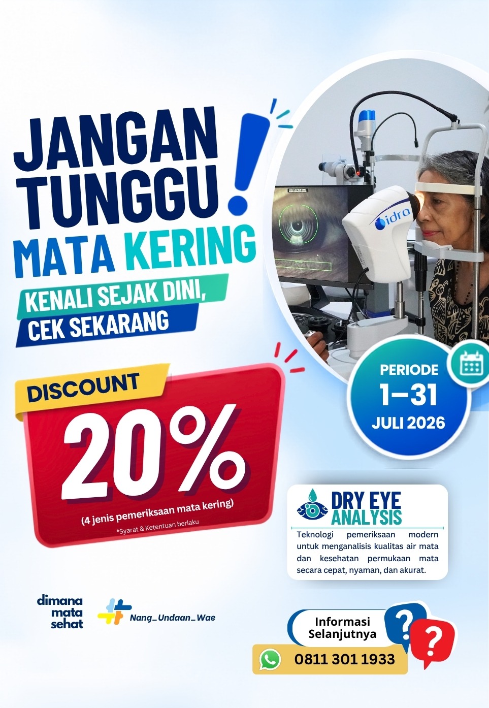 Promo pemeriksaan IDRA Dry Eye Awareness Month